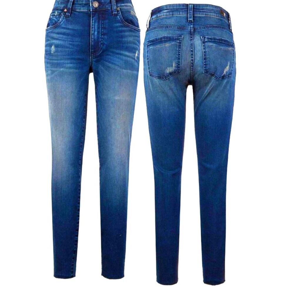 Kut from the Kloth Connie High Rise Ankle Skinny with Raw Hem Size 18 Jeans